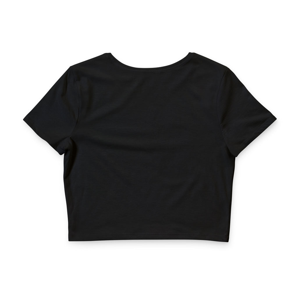 Crop Tee — "Spend Dat" Pink Drip Graphic Women's Crop Tee