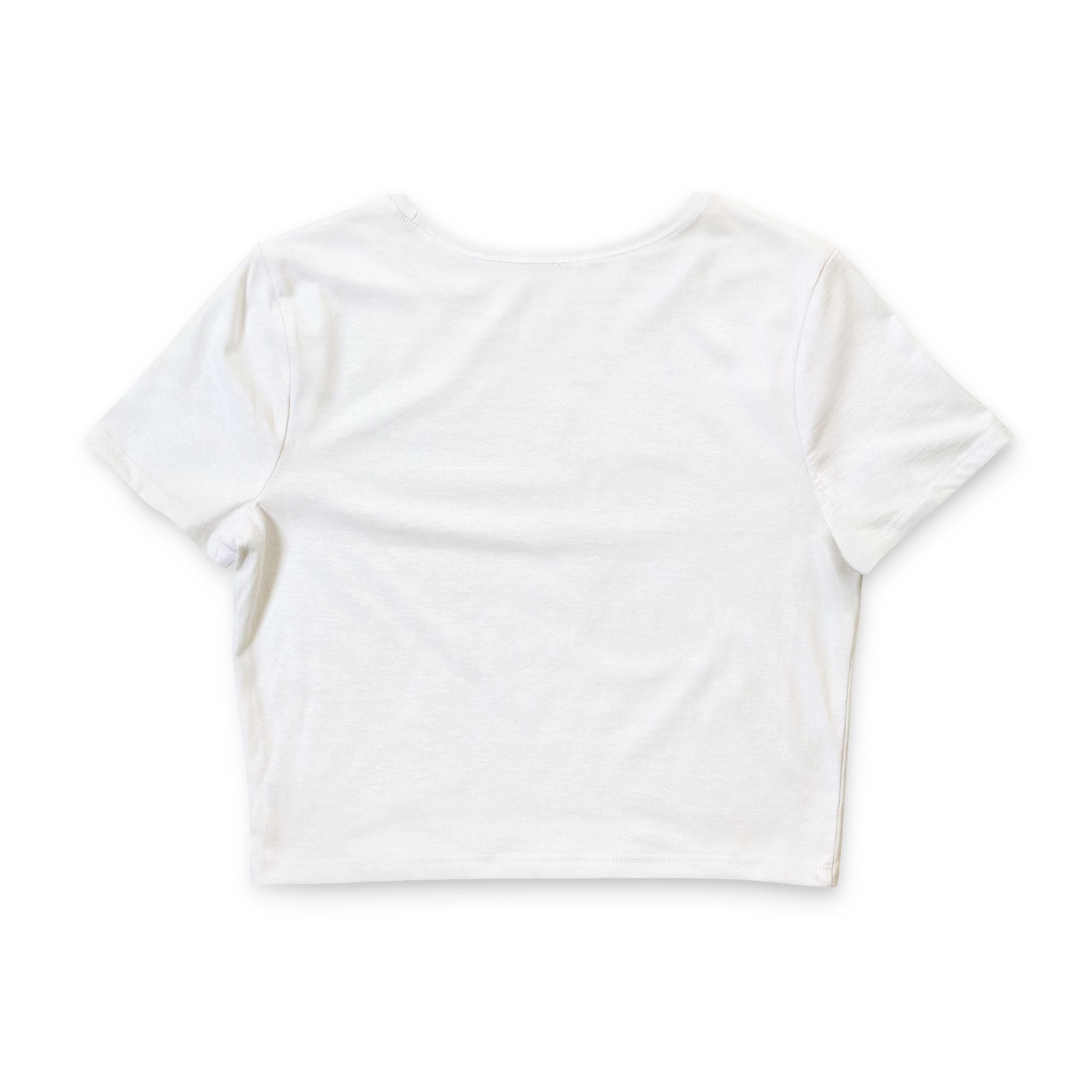 Crop Tee — 'Speed Dat ‘ Blue Money Block Graphic, Trendy Women’s Casual Top